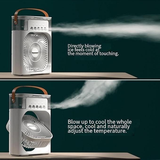 Arctic Breeze Pro: Advanced USB Evaporative Air Cooler &amp; Personal Fan with Intelligent Climate Control